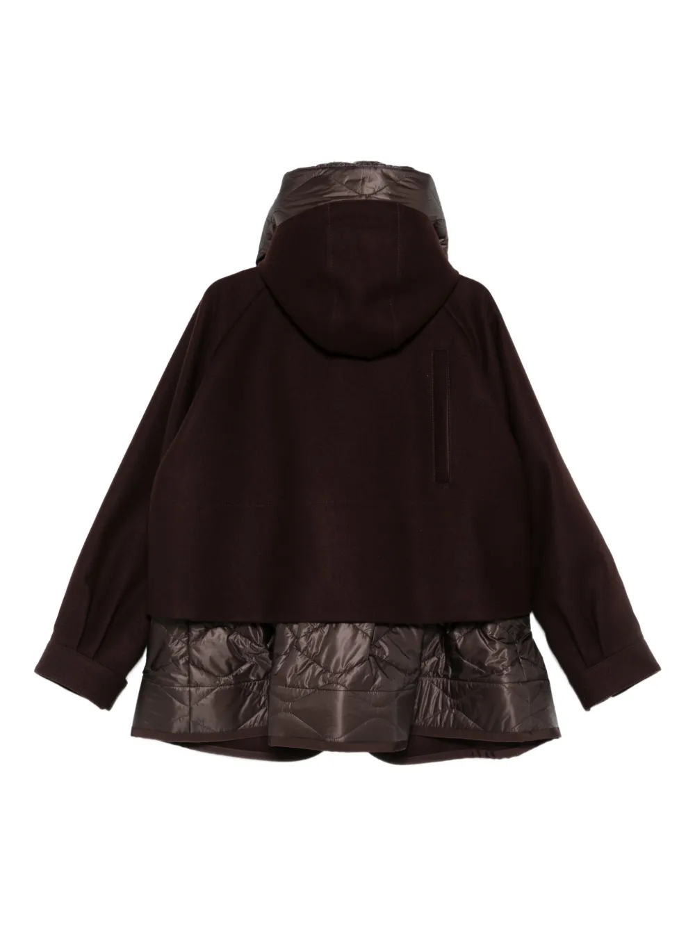 Sacai Panelled Jacket In Brown