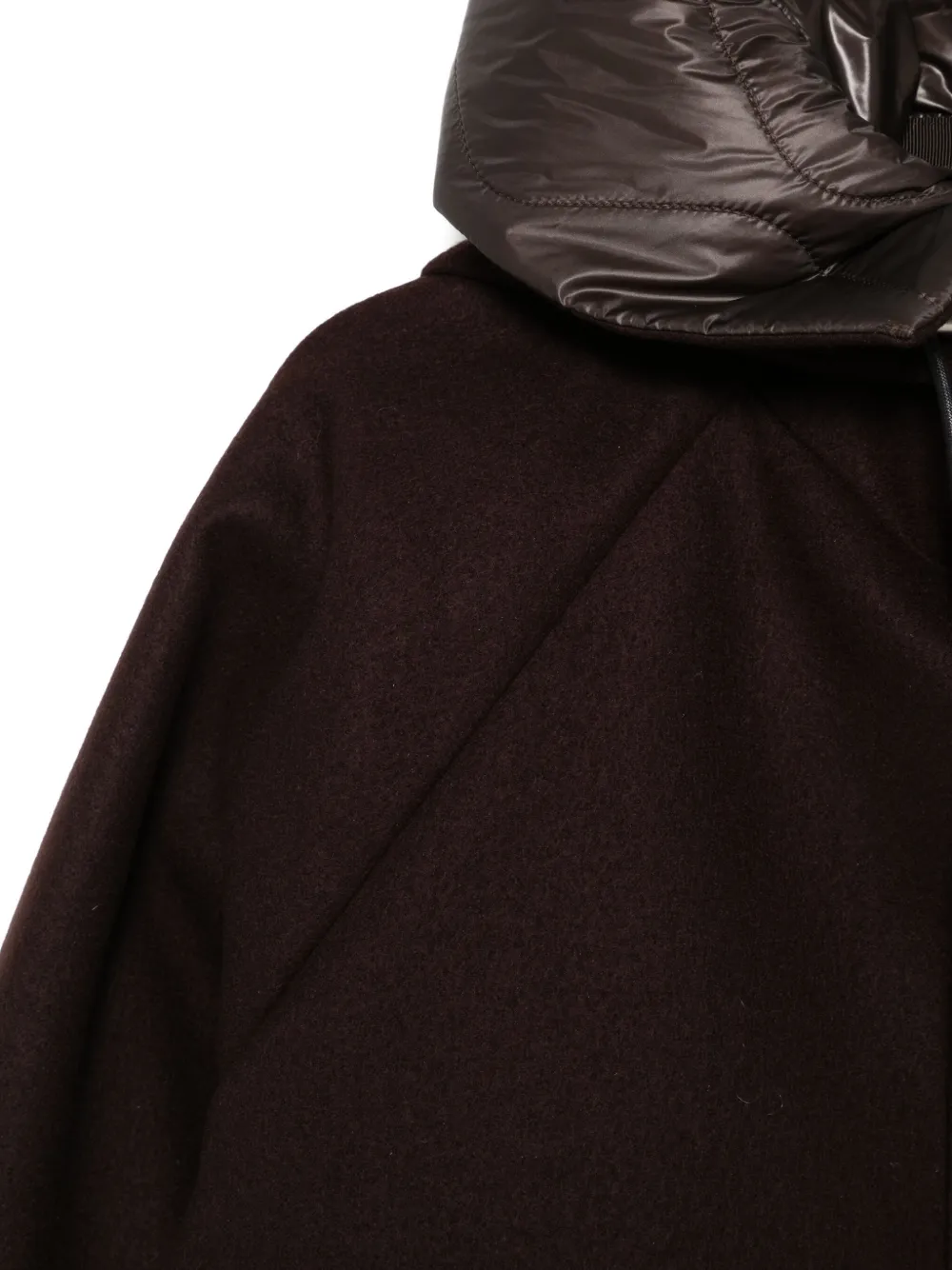 Sacai Panelled Jacket In Brown