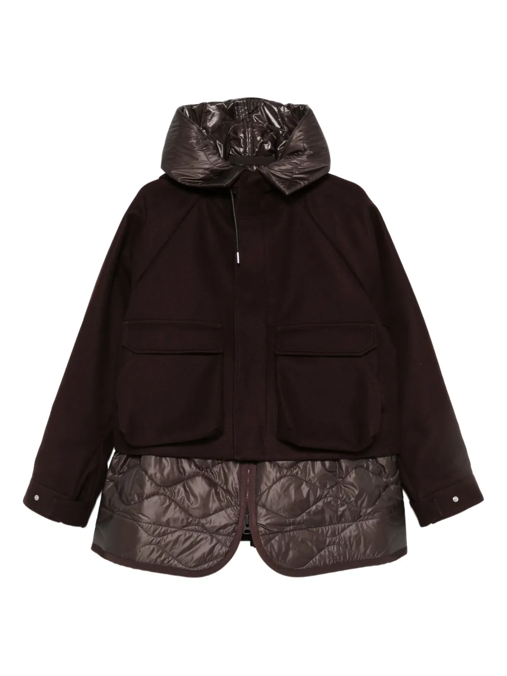 sacai パネル ジャケット - ブラウン sacai パネル ジャケット - ブラウン