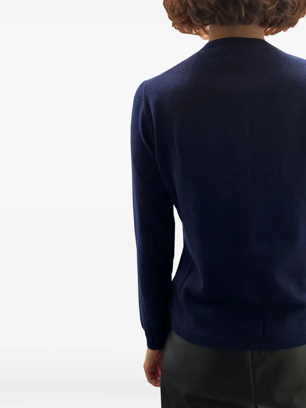La Rose Buttoned Cashmere Cardigan In Blue