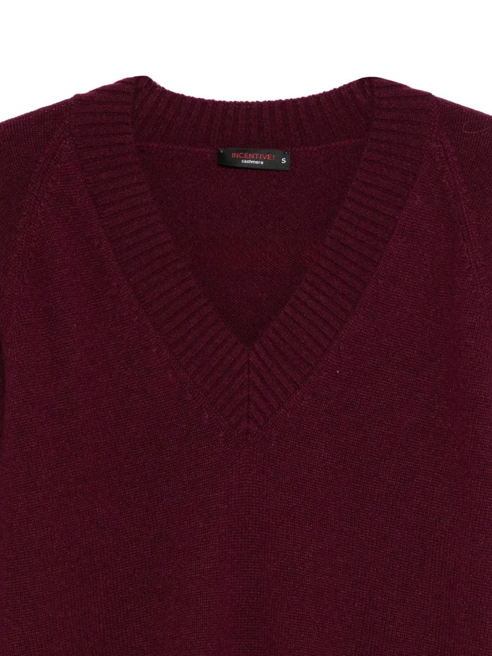 Incentive! Cashmere V-neck Cashmere Sweater In Red