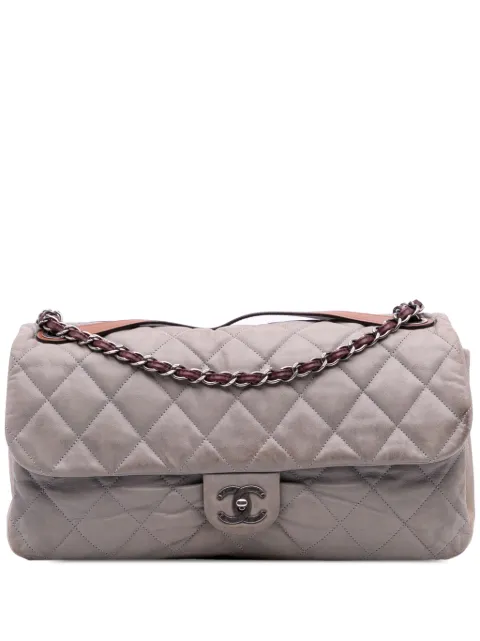 CHANEL Pre-Owned 2010-2011 Jumbo Iridescent Calfskin In The Mix Flap satchel