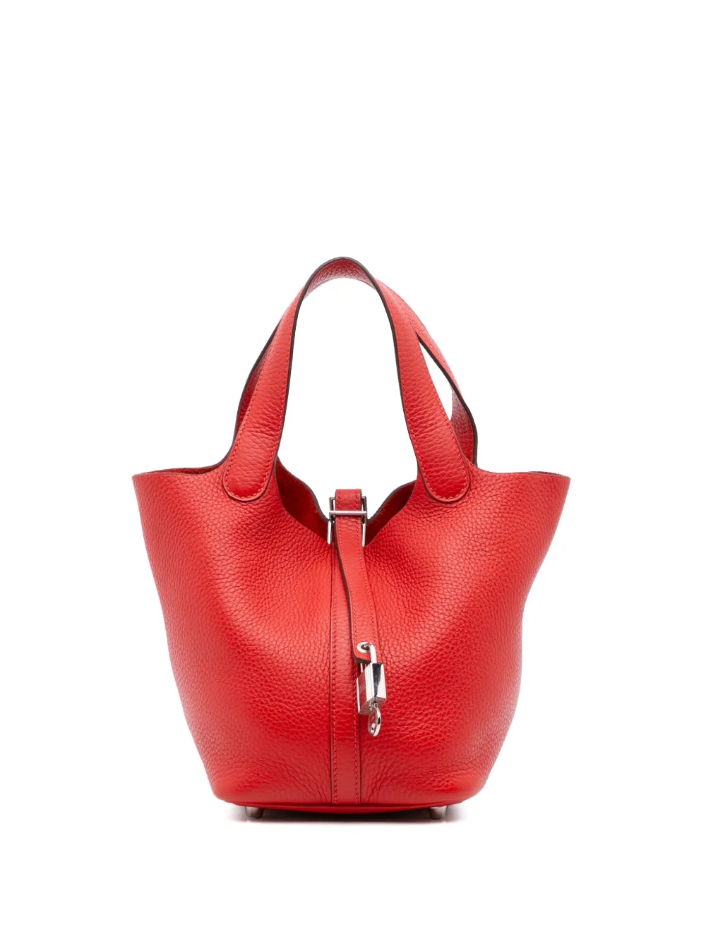 Hermès Pre-Owned 2017 Clemence Picotin Lock 18 handbag | Red | Image 1