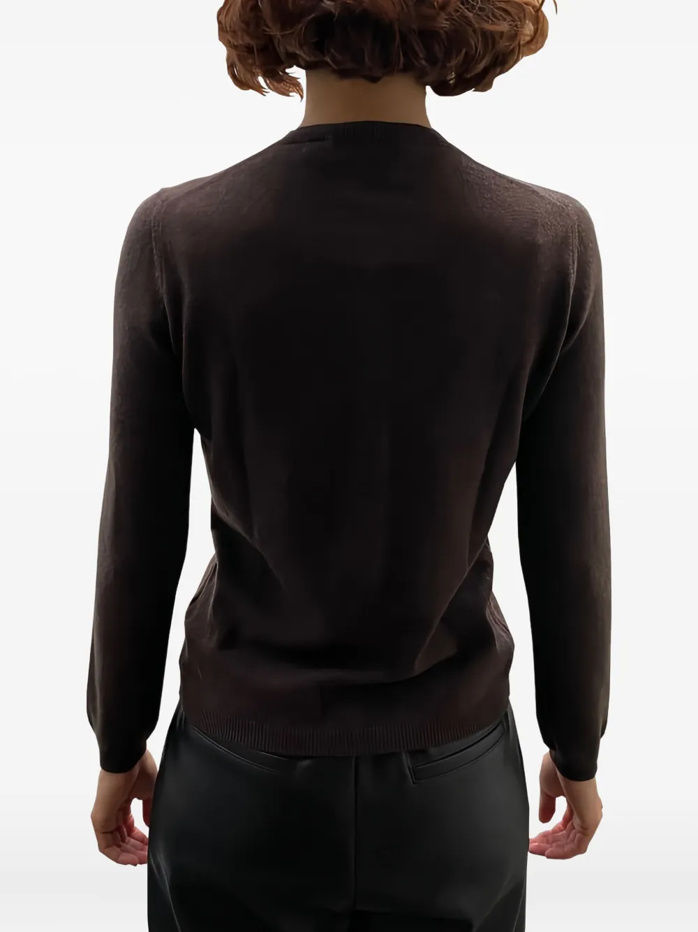 LA ROSE Kasjmier vest met knopen Bruin