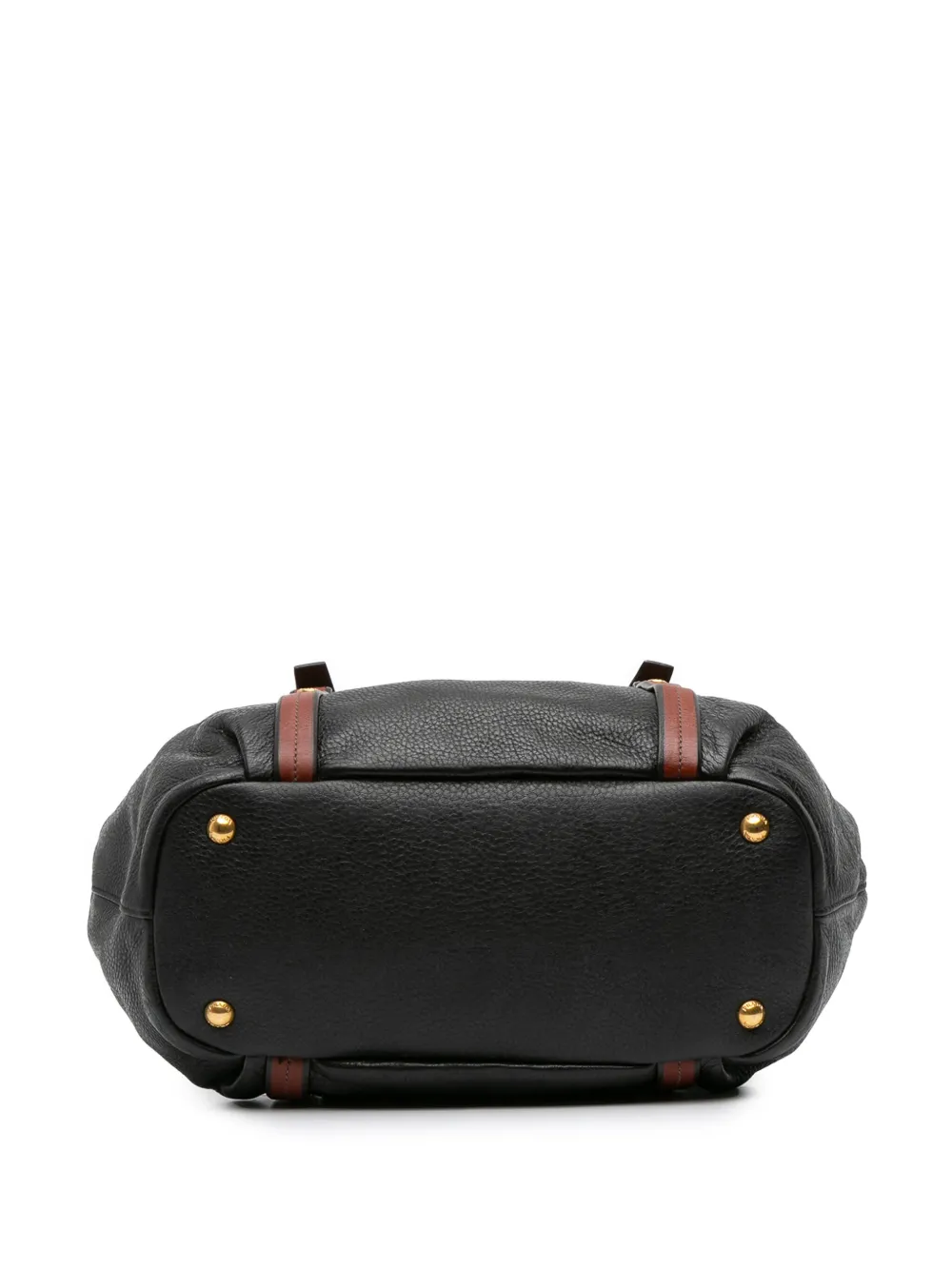Pre-owned Prada 2000-2025 Cervo Antik Satchel In Black