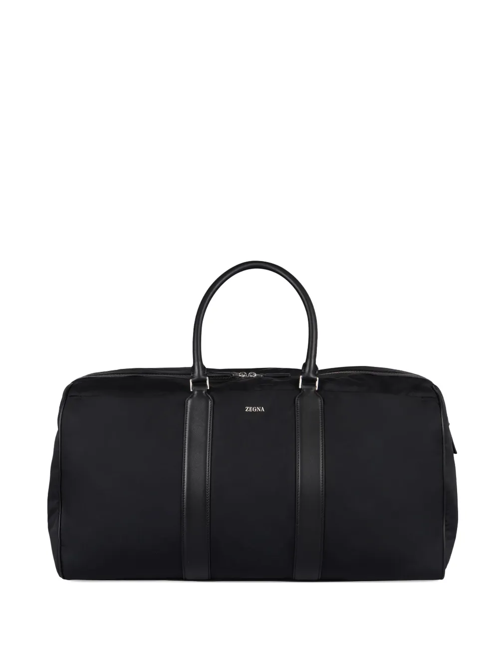 Zegna leather-trimmed nylon holdall | Black | Image 1