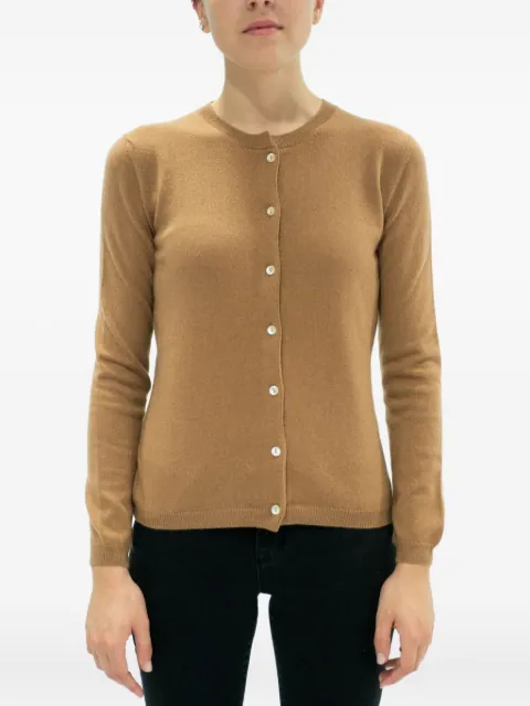 LA ROSE button cashmere cardigan