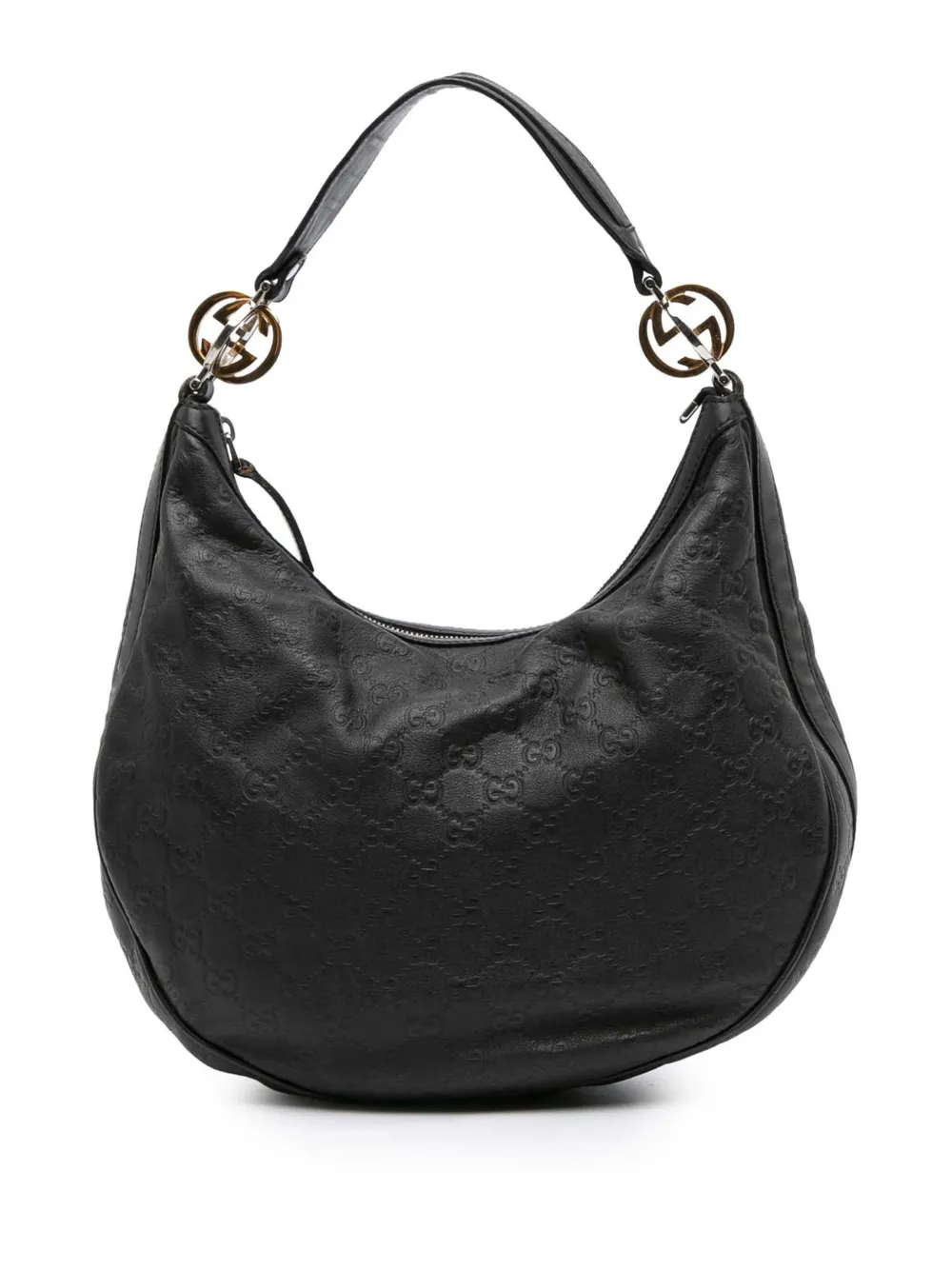 Gucci Pre-Owned 2016-2025 Medium Guccissima Twins hobo bag | Black | Image 1