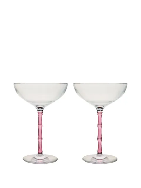 La DoubleJ Bamboo Coupe glasses (set of two)