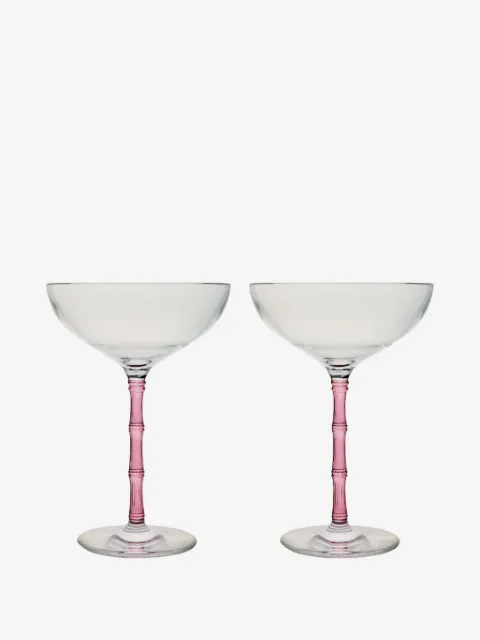 La DoubleJ Bamboo Coupe glasses (set of two)
