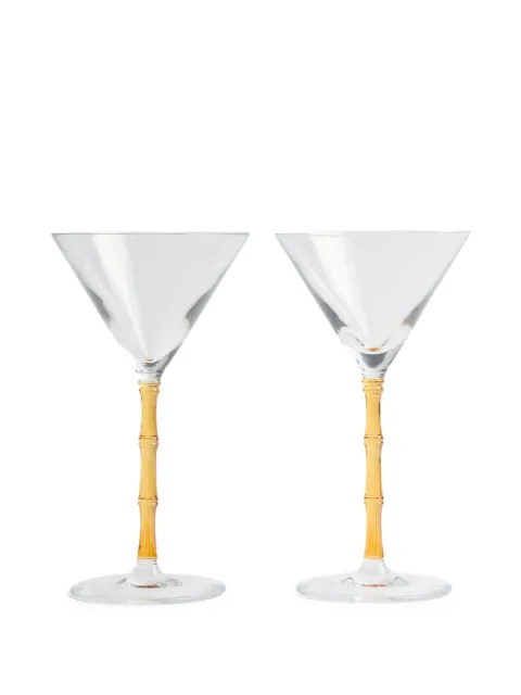 La DoubleJ set de dos vasos Bamboo Martini