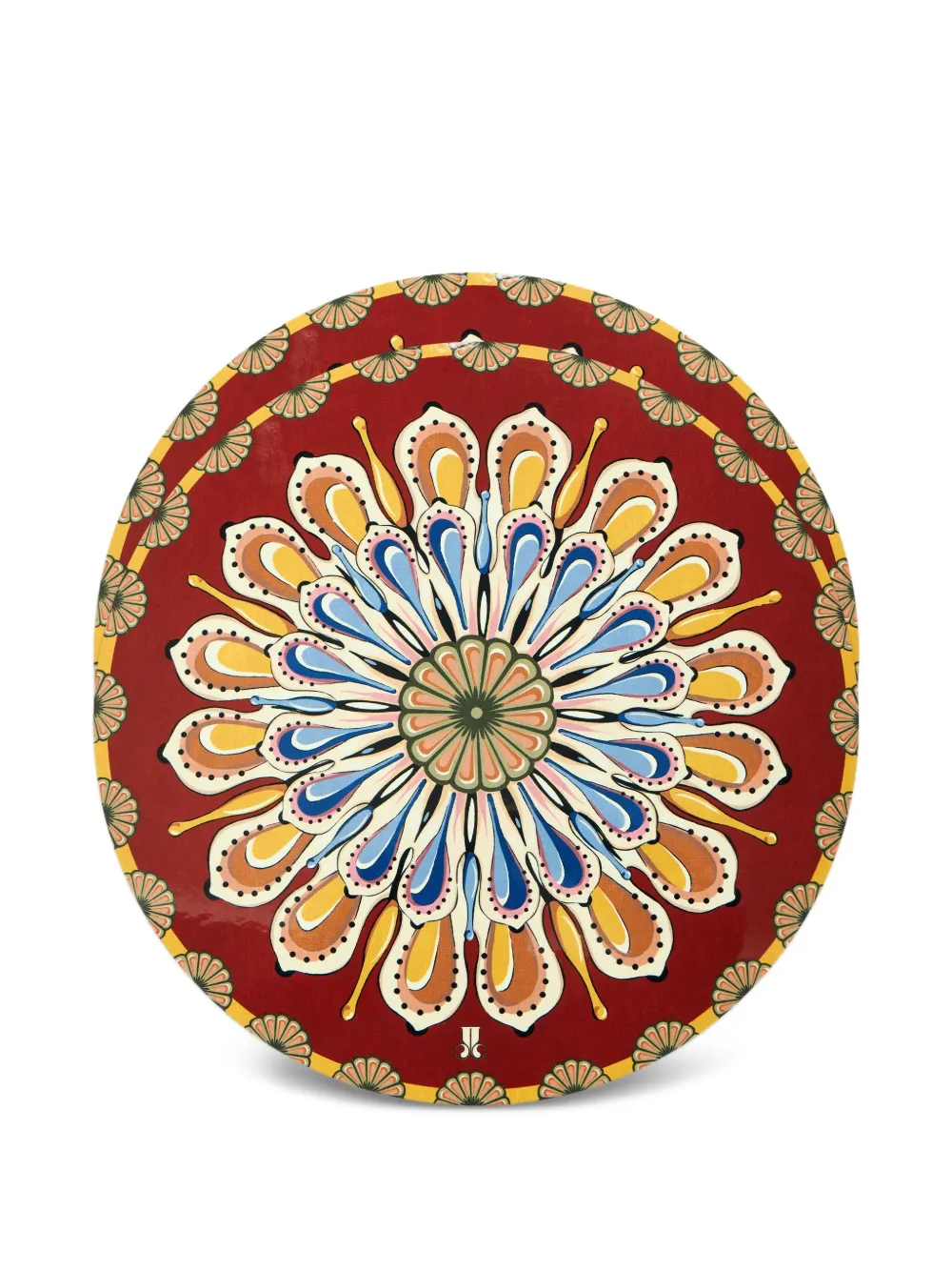 La DoubleJ printed disk placemats (set of two) | Red | Image 1