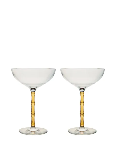 La DoubleJ Bamboo Coupe glasses (set of two)