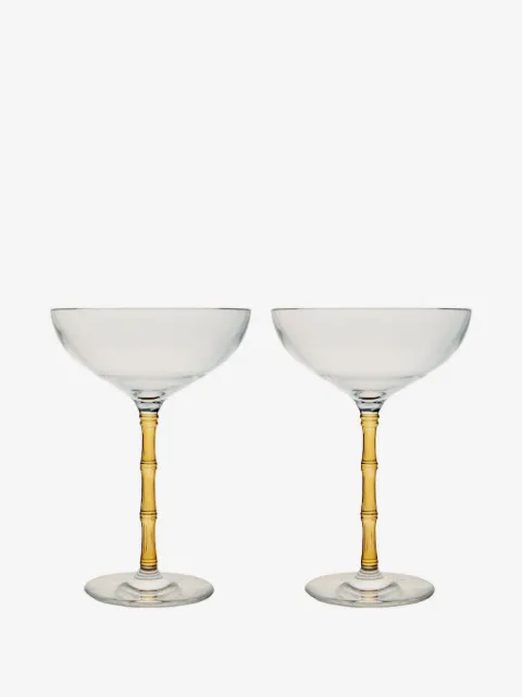 La DoubleJ Bamboo Coupe glasses (set of two)