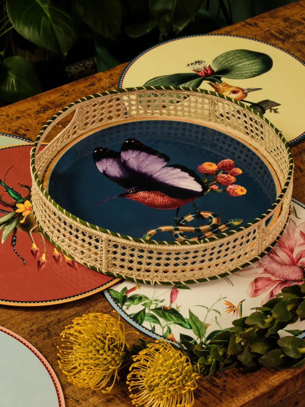 La DoubleJ birdbloom disk placemat (34cm) | Tableware | Image 2