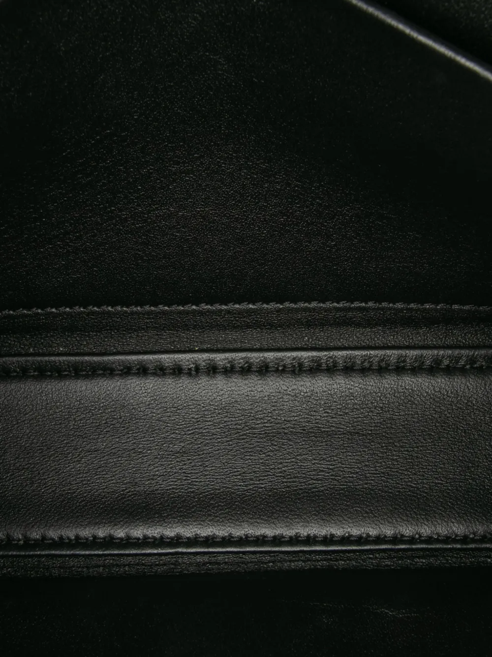 Pre-owned Celine 2022 Smooth Calfskin Cuir Triomphe Chain Shoulder Bag In Black