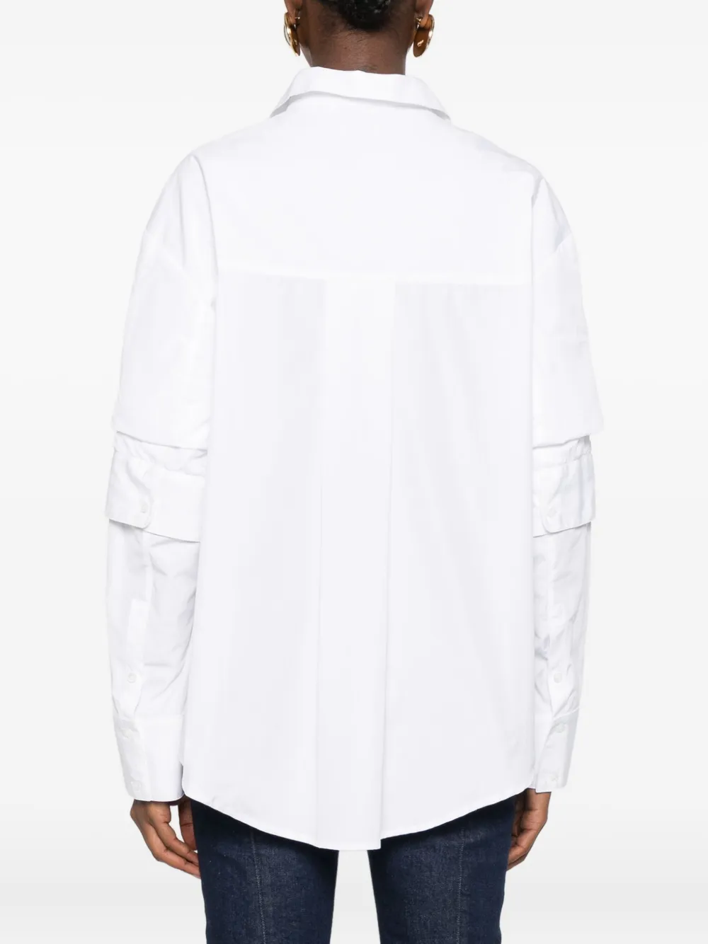 Facon Jacmin Cosmo Hemd Mit Trompe-l'oeil-effekt In White