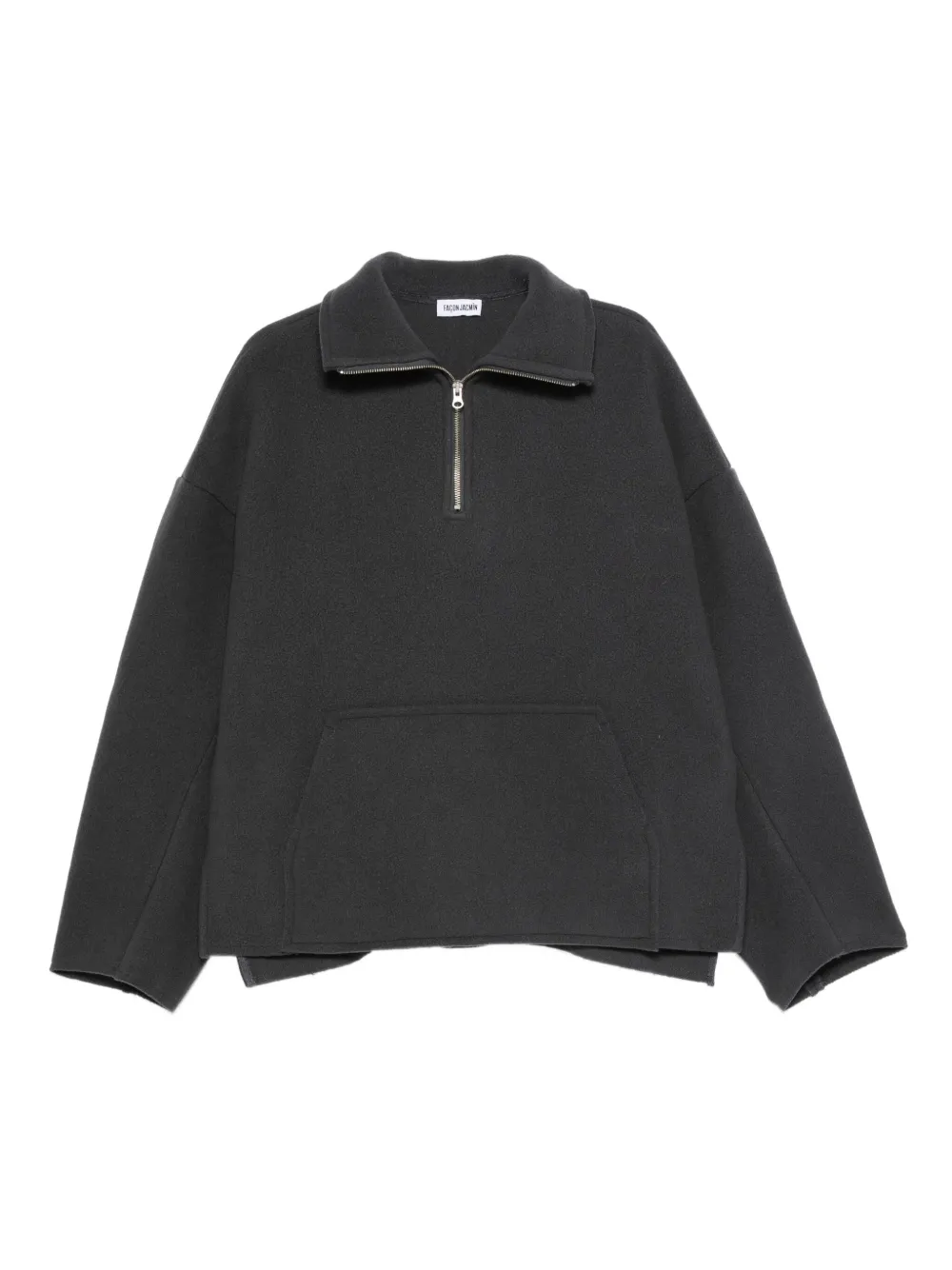 Facon Jacmin Sool Sweatshirt Mit Kurzem Reissverschluss In Gray