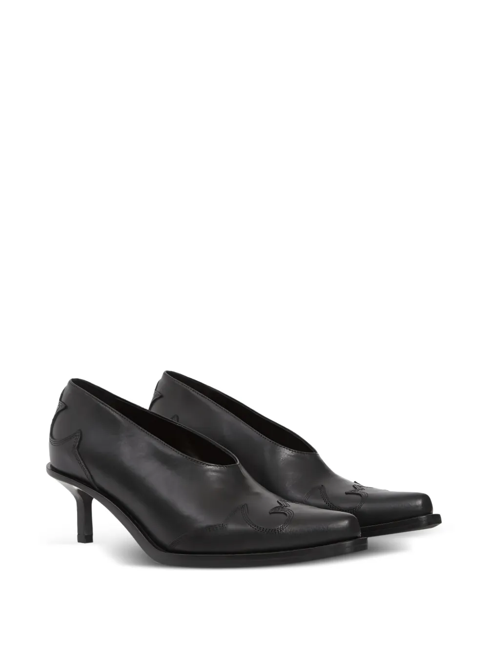 Ann Demeulemeester Janeka western-stitched pumps | Heeled Pumps | Image 2
