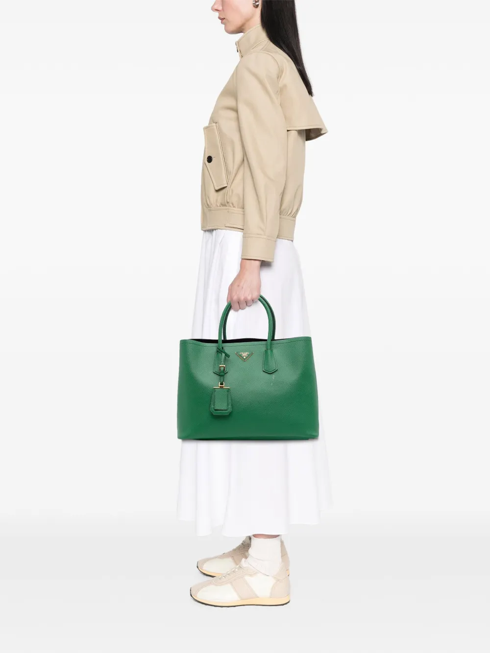 Prada Pre-Owned 2000-2025 Large Saffiano Cuir Double satchel | Pre-Owned | Image 2