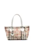 Burberry Pre-Owned 2000-2010 House Check Coated Canvas Hearts Gracie tote bag - Brown