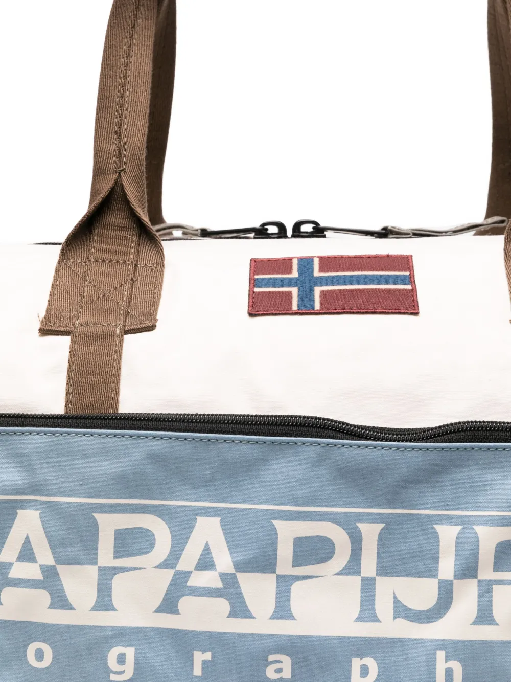 Napapijri Logo-print Holdall Bag In White