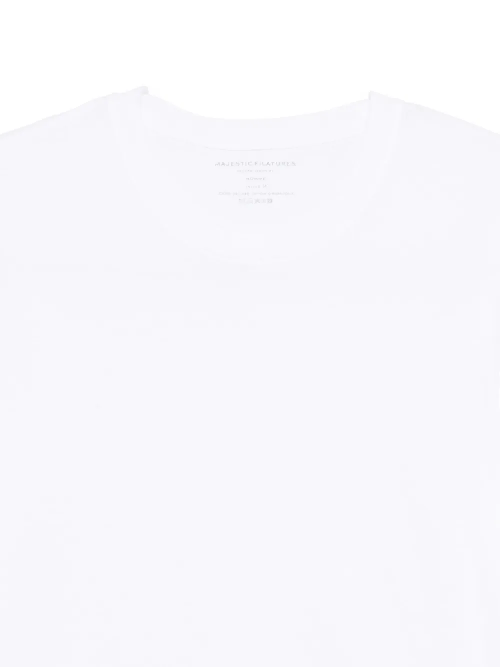 Majestic Filatures T-shirt met ronde hals Wit