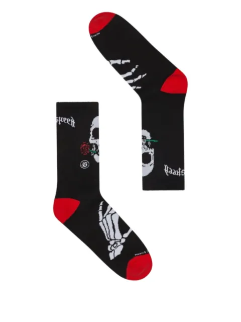 GODSPEED skull roses socks
