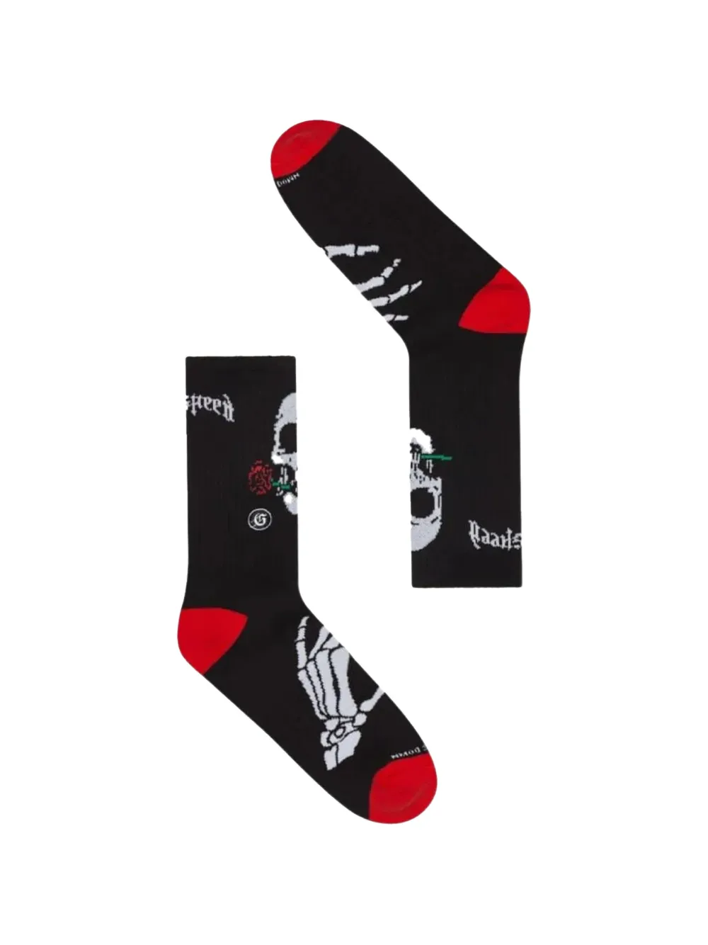 GODSPEED skull roses socks - Nero
