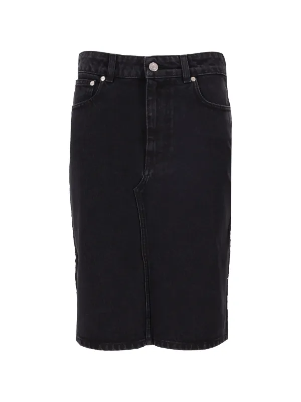 Stella McCartney Denim Skirt in Black