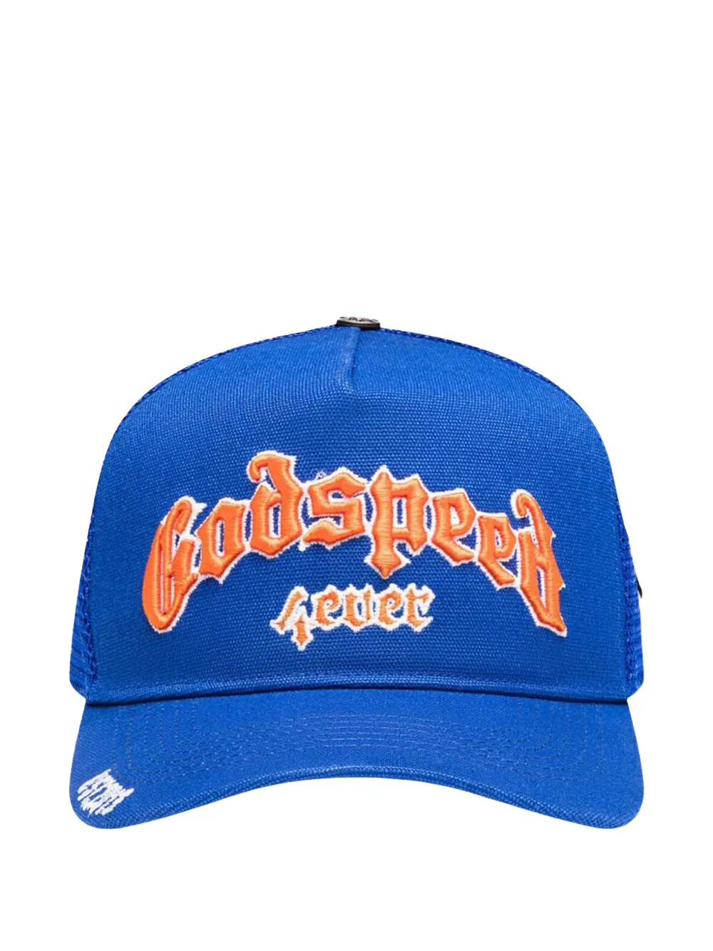 GODSPEED Forever embroidered trucker hat | Blue | Image 1
