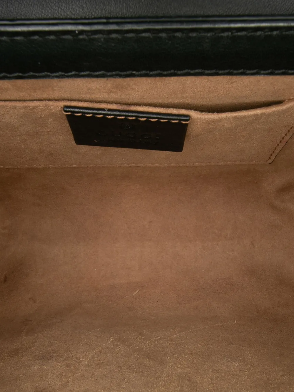 Pre-owned Gucci 2016-2025 Small Gg Supreme Padlock Crossbody Bag In Brown