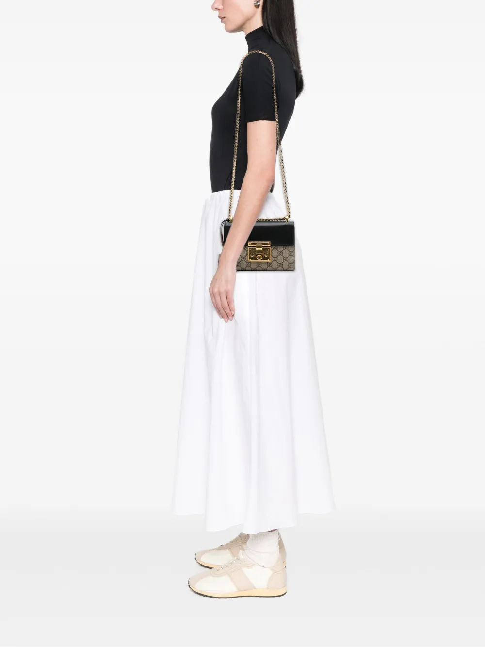 Gucci Pre-Owned 2016-2025 Small GG Supreme Padlock crossbody bag | Pre-Owned | Image 2