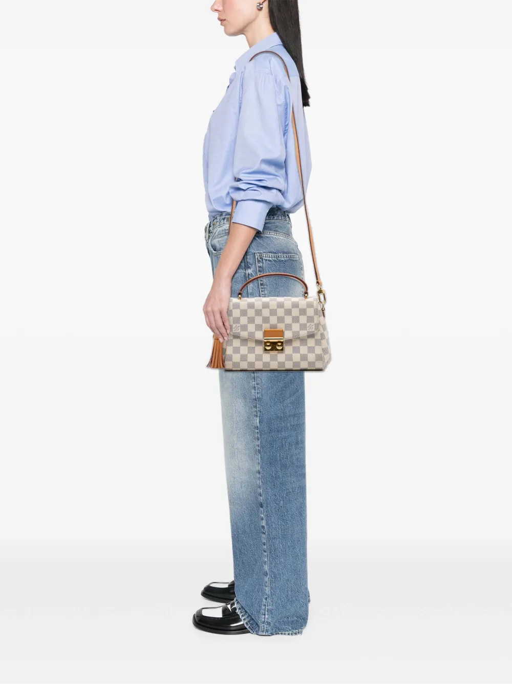 Louis Vuitton Pre-Owned 2018 Damier Azur Croisette satchel | Pre-Owned | Image 2