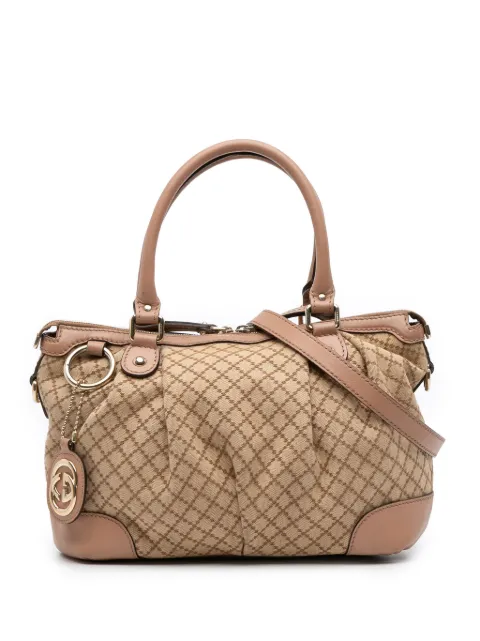 Gucci Pre-Owned 2016-2025 Diamante Canvas Sukey satchel