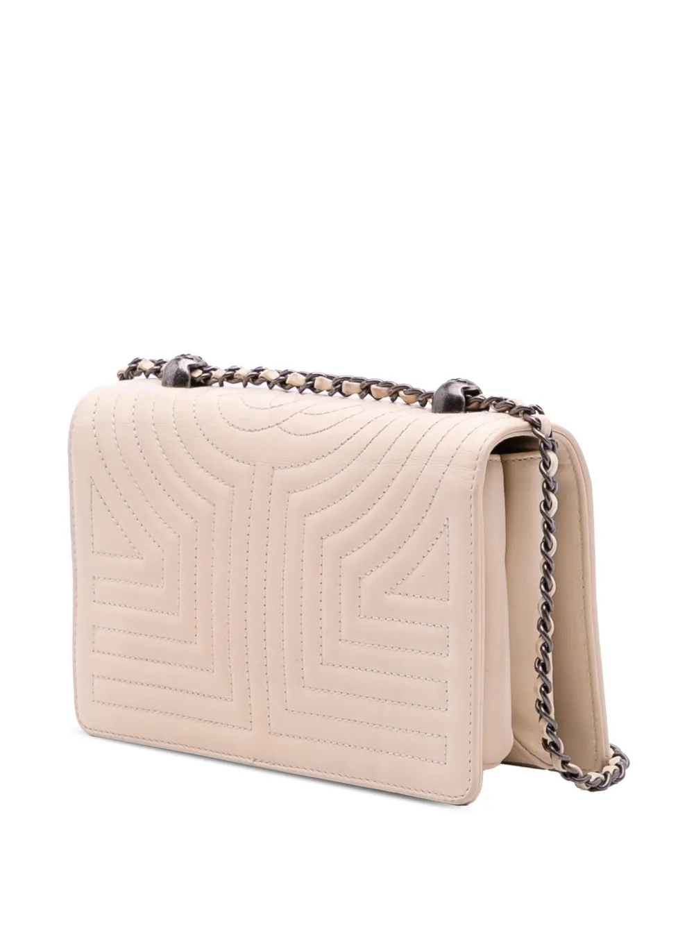 Pre-owned Chanel 2015-2016 Small Quilted Calfskin Korean Garden Flap Crossbody Bag In Brown