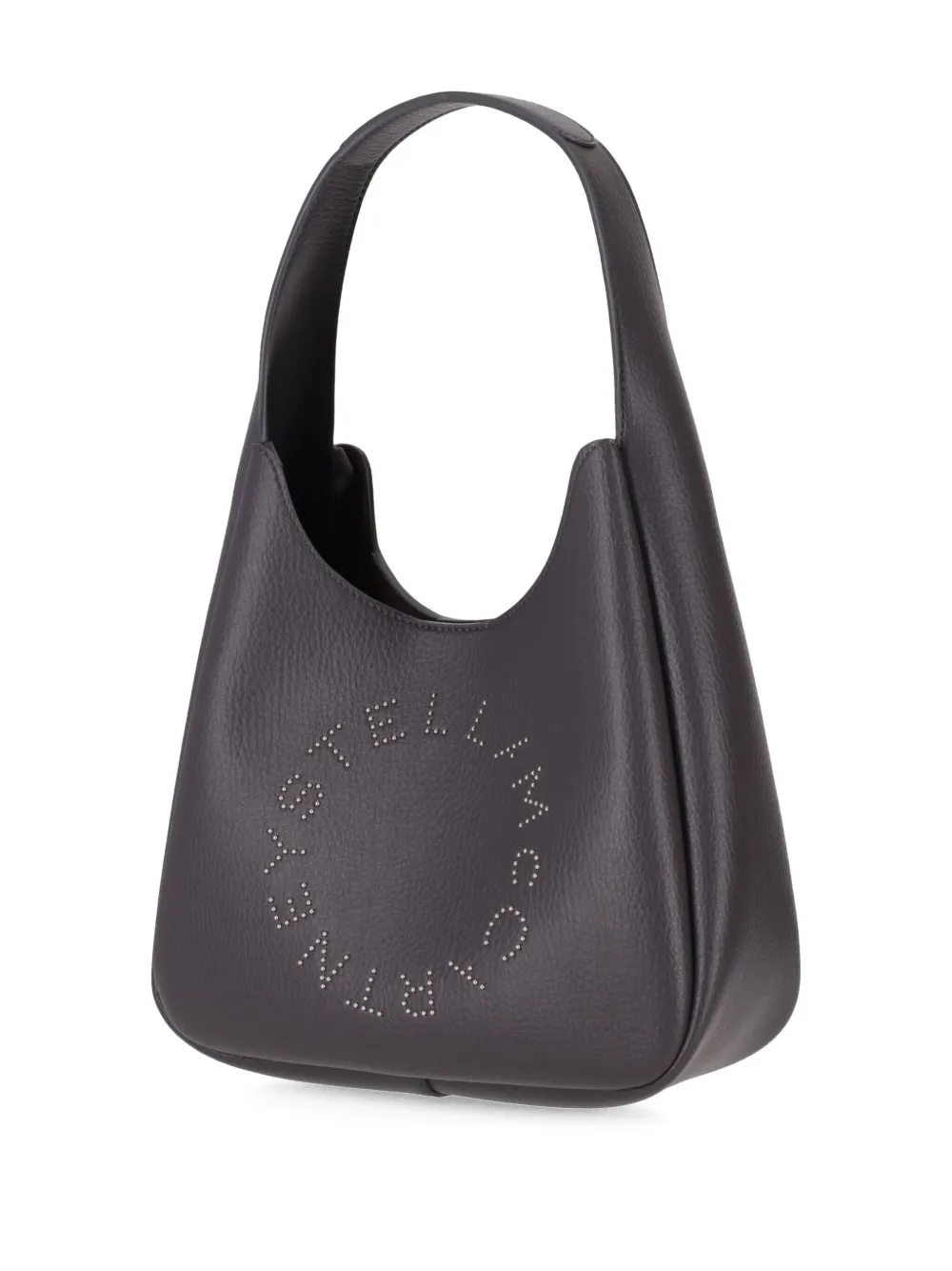 logo-studded shoulder bag
