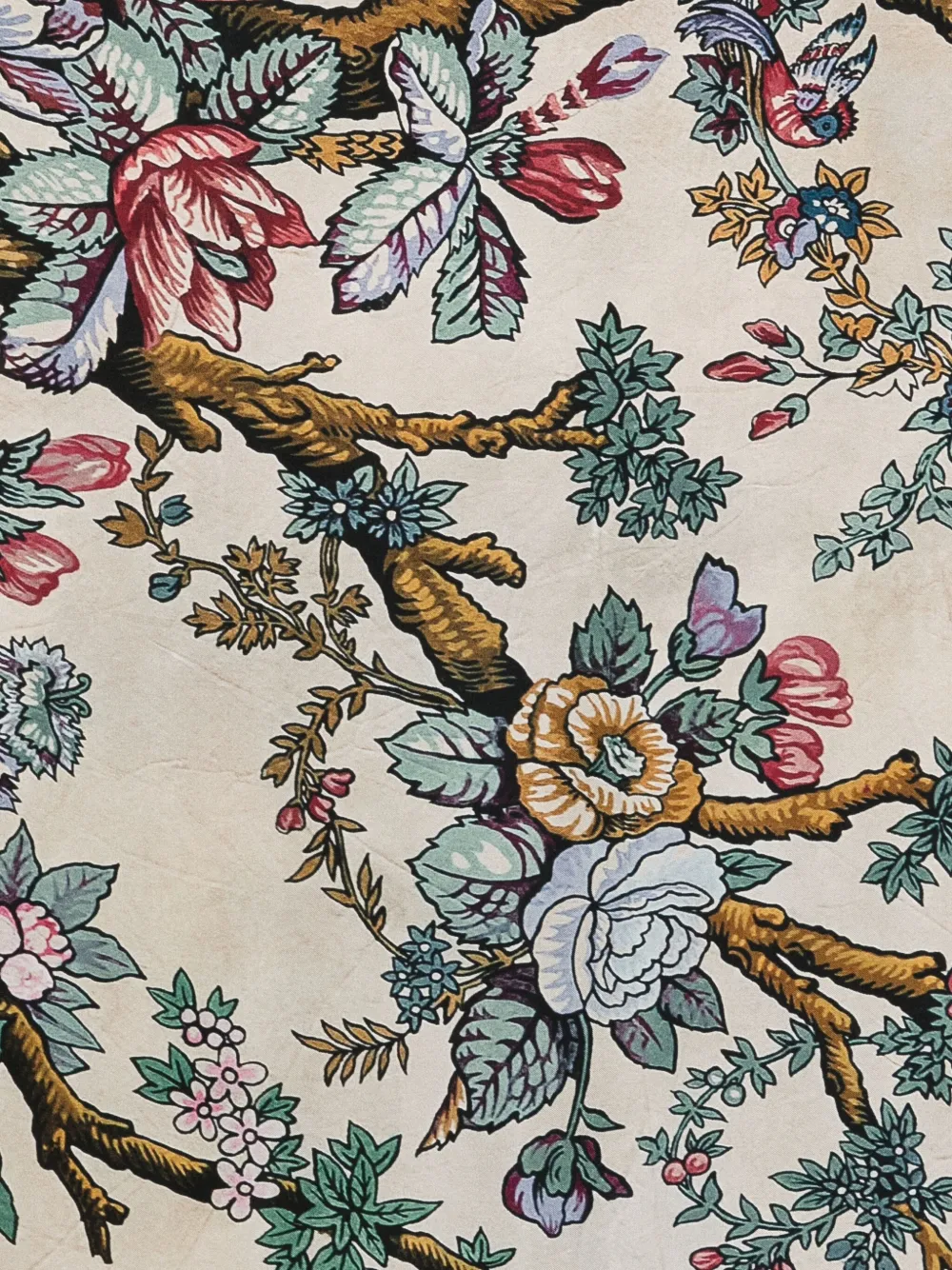Pierre-Louis Mascia Sjaal met bloemenprint - Beige