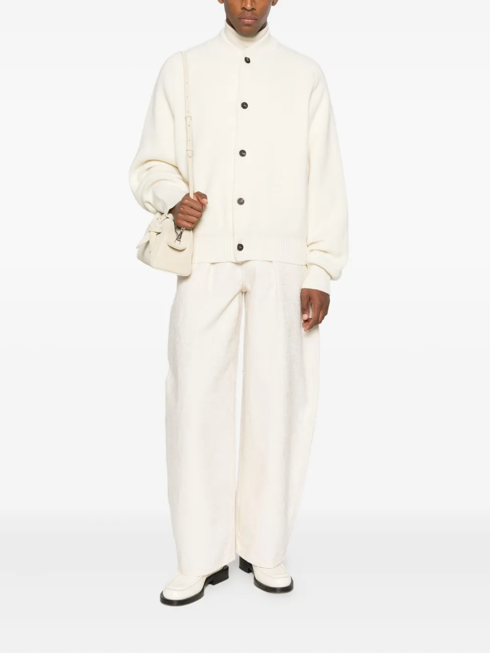 Jacquemus CDM00567AK00278 110 OFF-WHITE | Cardigans | Image 2