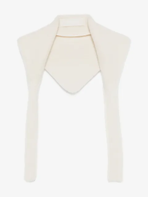 Jacquemus ribbed-knit collar scarf