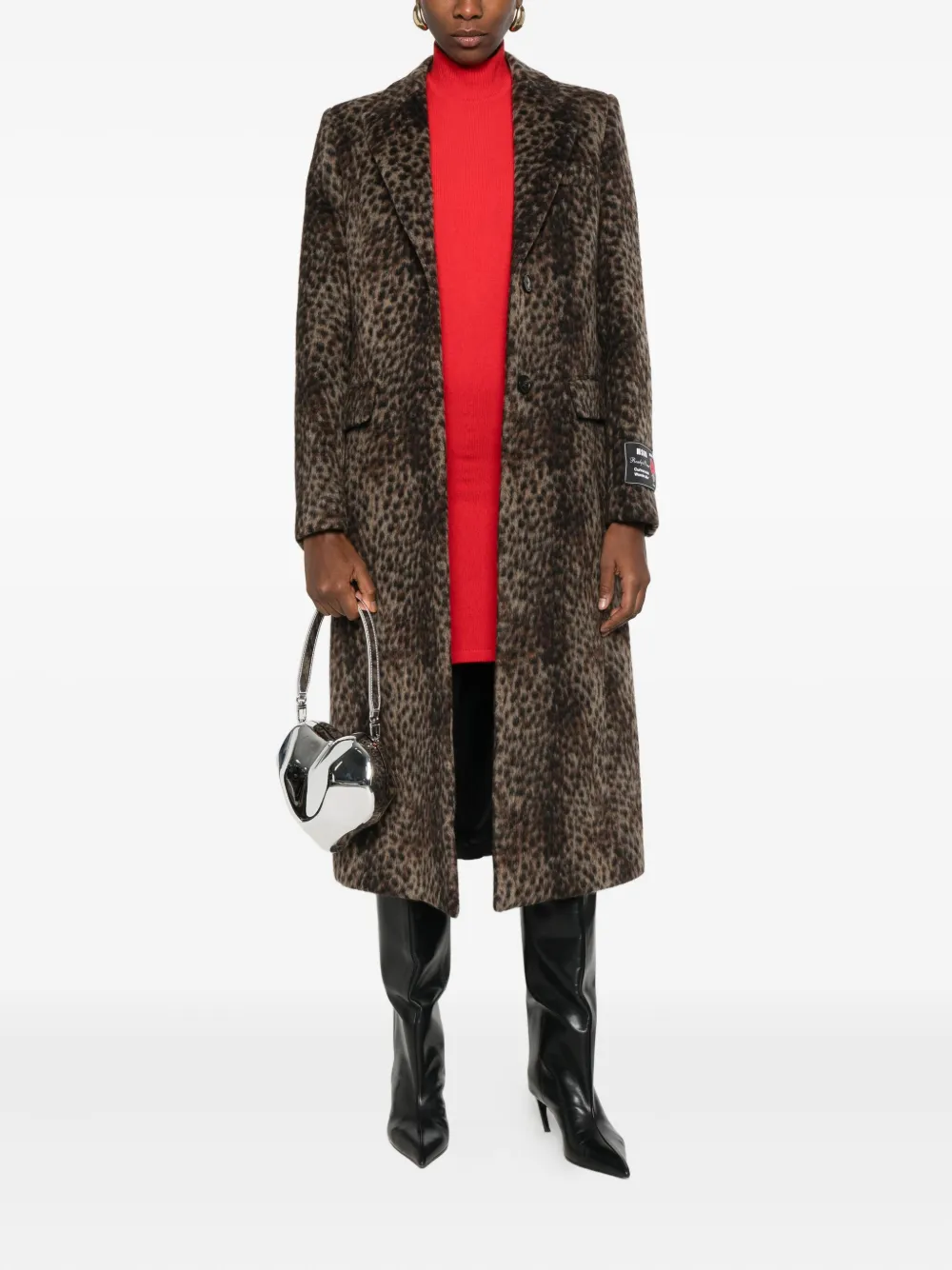 MSGM leopard-print single-breasted coat | Single Breasted Coats | Image 2