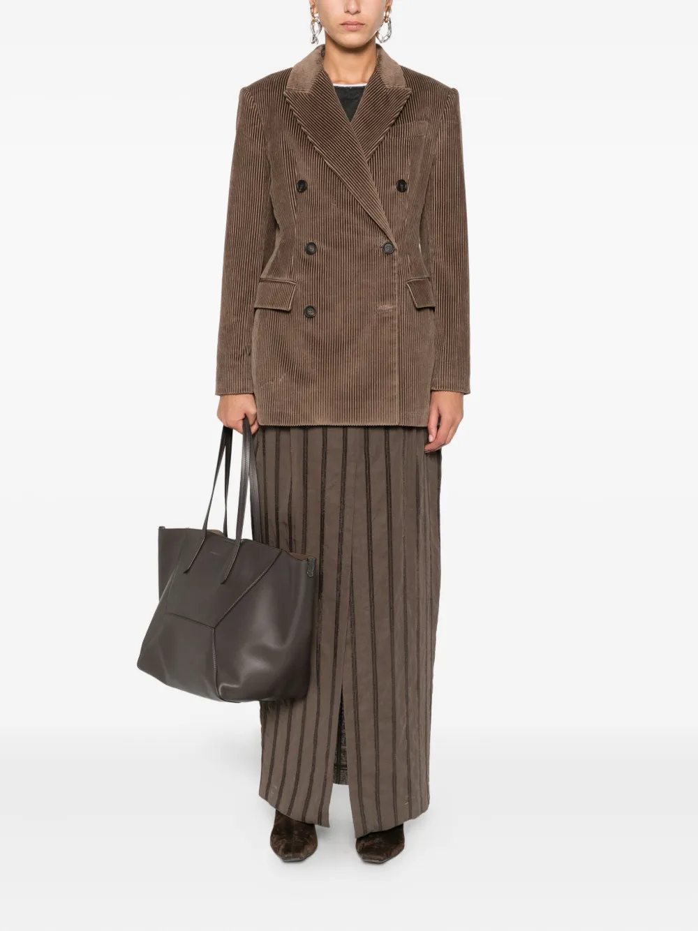 Brunello Cucinelli corduroy double-breasted jacket | Fitted Jackets | Image 2