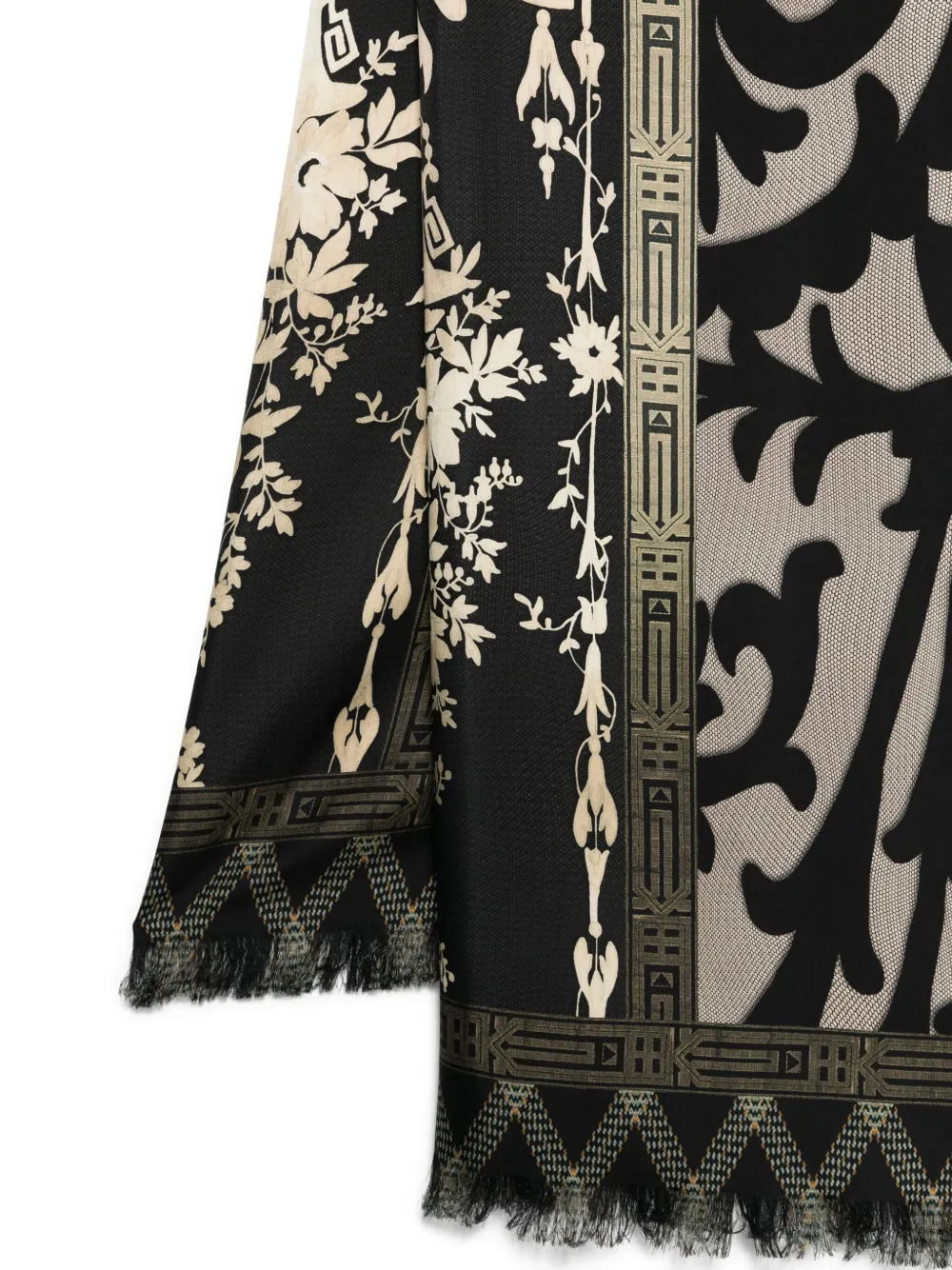 Pierre-Louis Mascia Sjaal met print - Beige