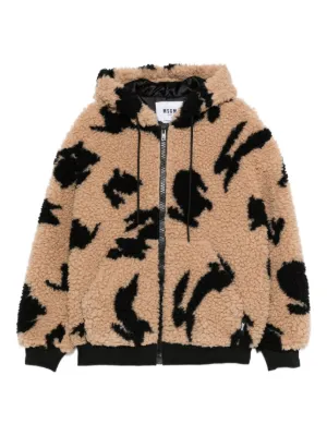 MSGM レオパード ジャケット | ブラウン | FARFETCH JP