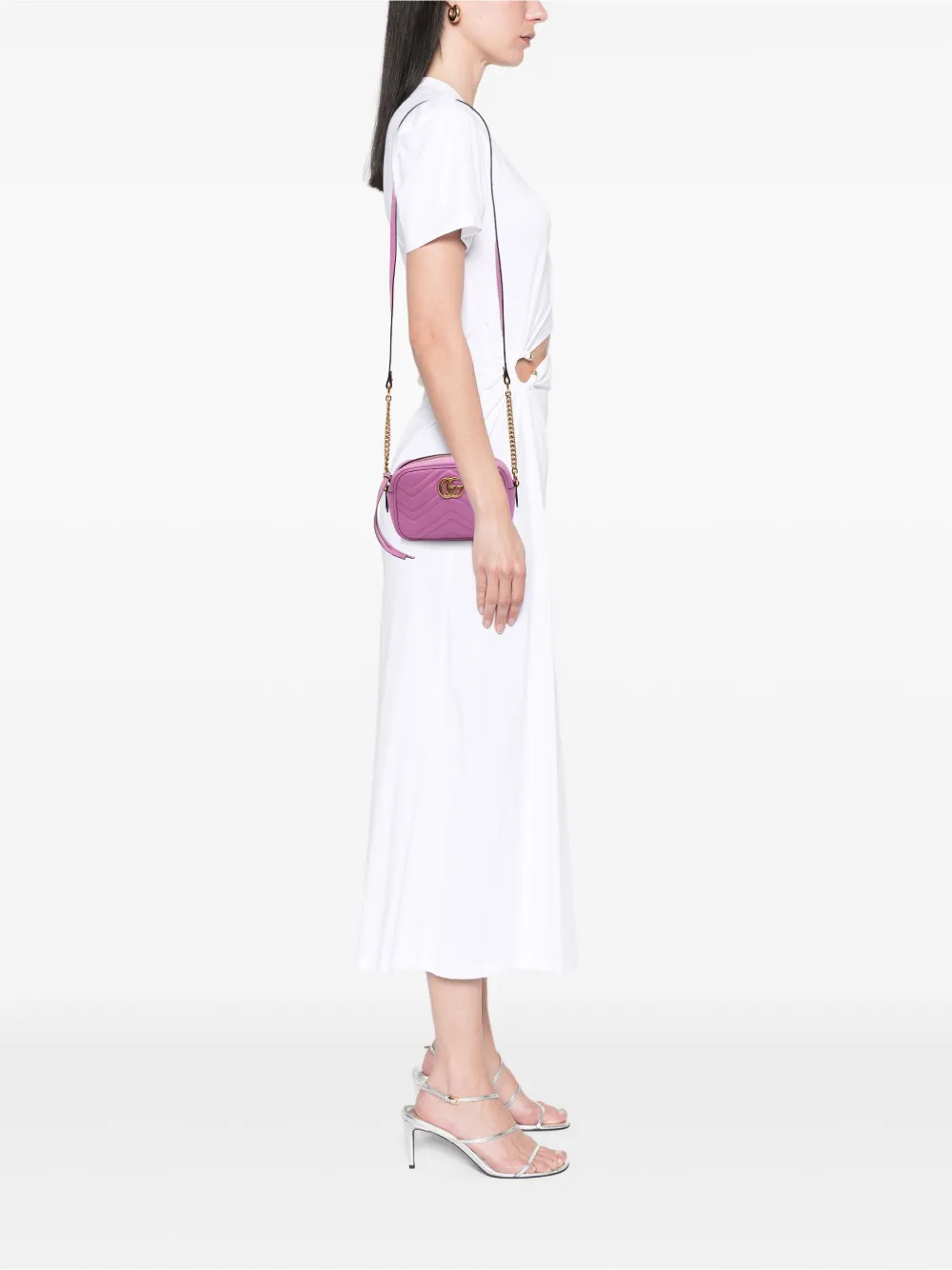 Gucci Pre-Owned 2016-2025 Mini GG Marmont Matelasse Leather crossbody bag | Pre-Owned | Image 2