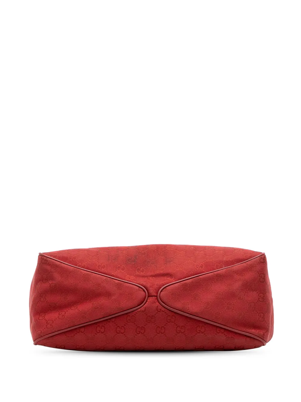 Pre-owned Gucci 2016-2025 Gg Canvas Shoulder Bag In Red