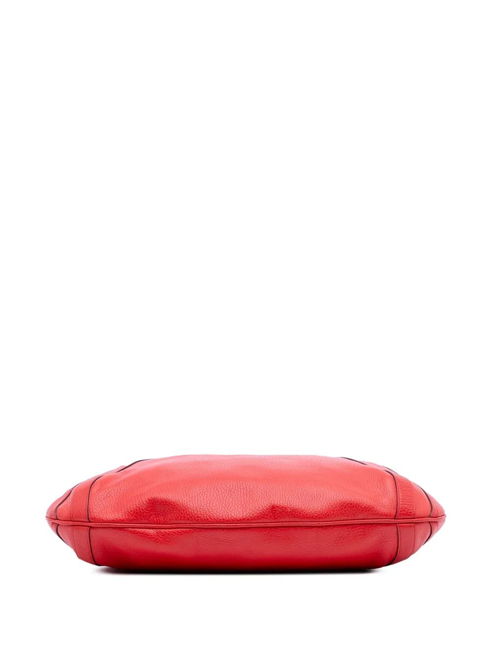 Pre-owned Gucci 2016-2025 Leather Abbey D Ring Convertible Tote Satchel In Red