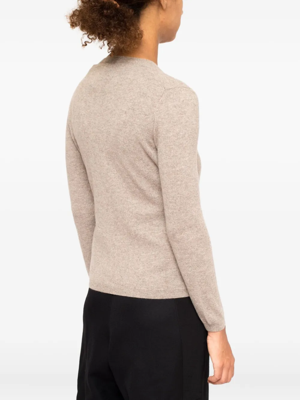 La Rose Button-fastening Cashmere Cardigan In Neutral