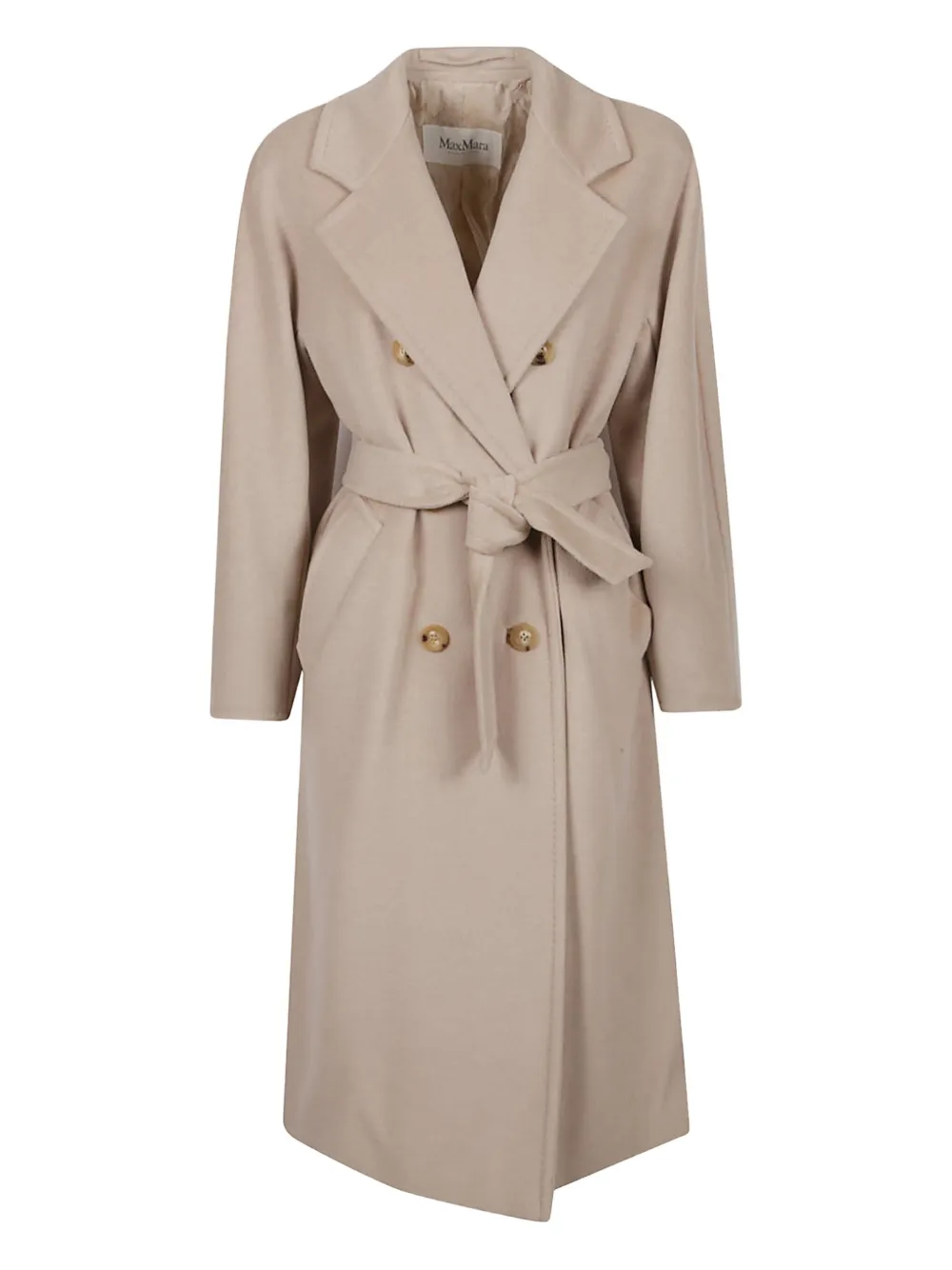 Max Mara Madame Wool And Cashmere Coat In Neutral
