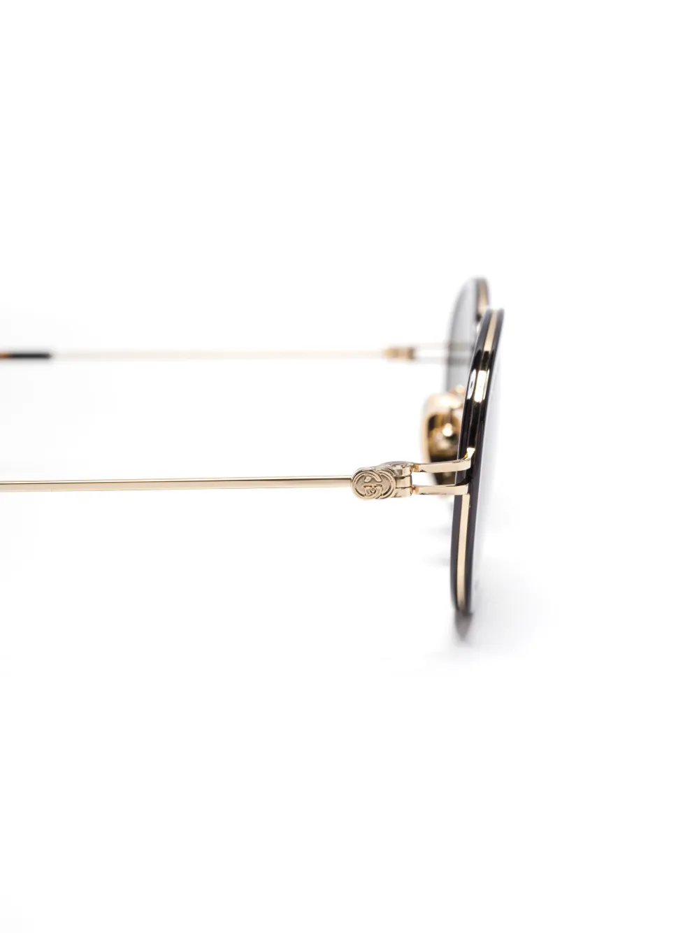 Gucci Eyewear Zonnebril met ovalen montuur Grijs